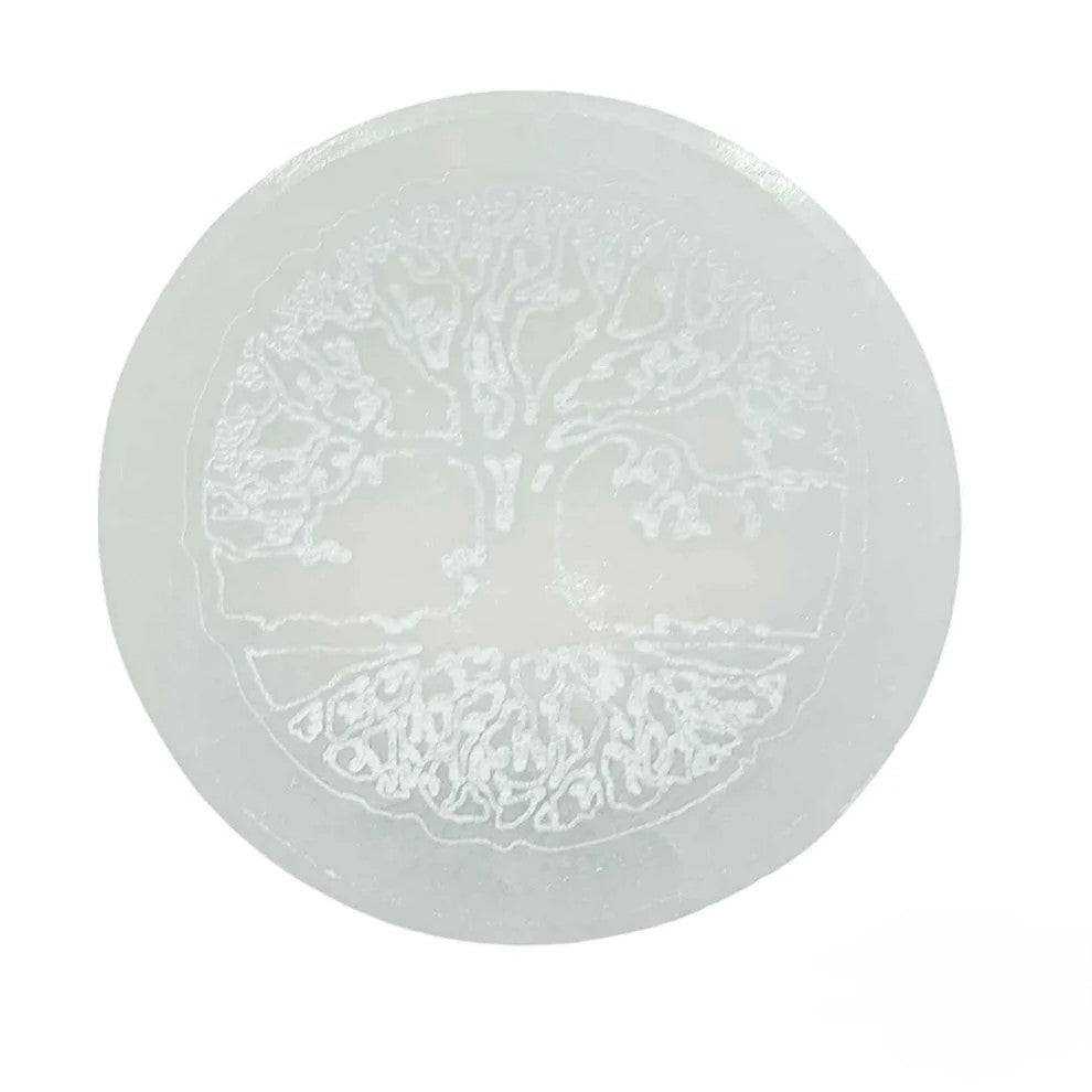 Selenita - Cuenco de Selenita del Árbol de la Vida