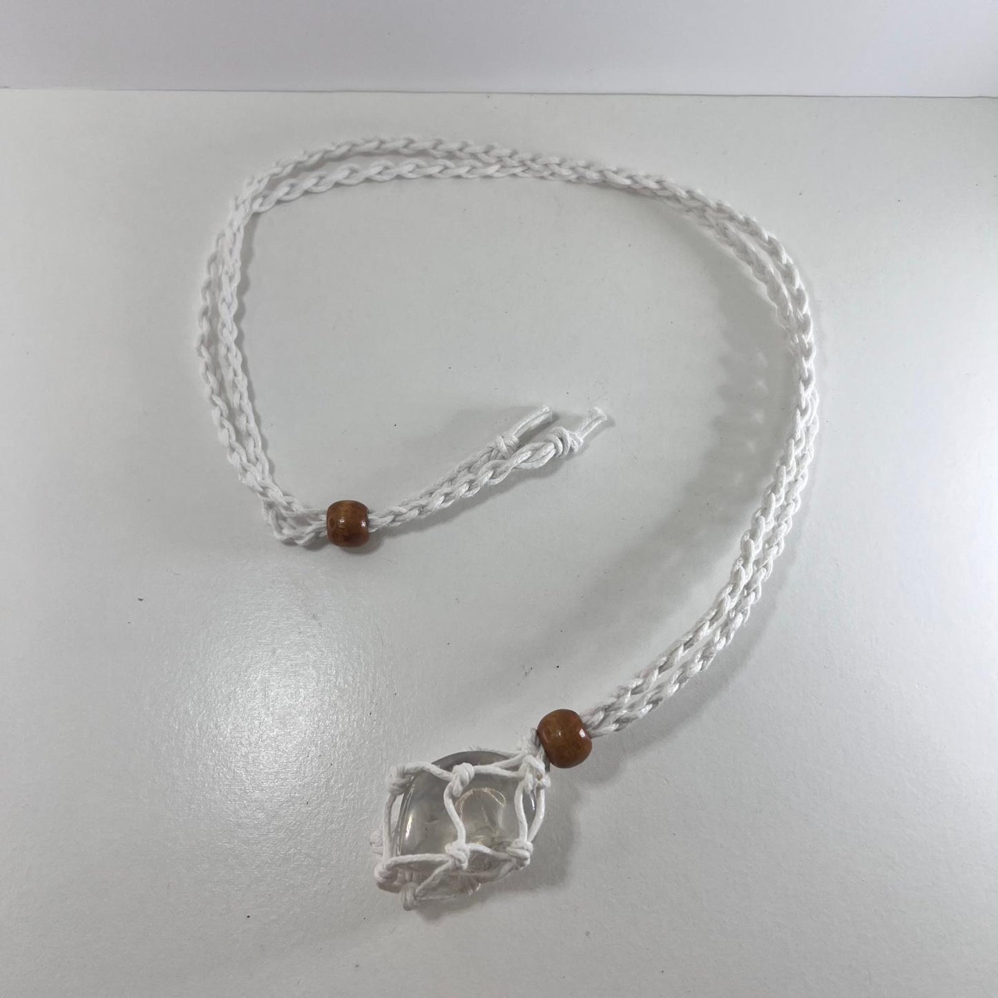 Collar - Cordón de Macramé Blanco
