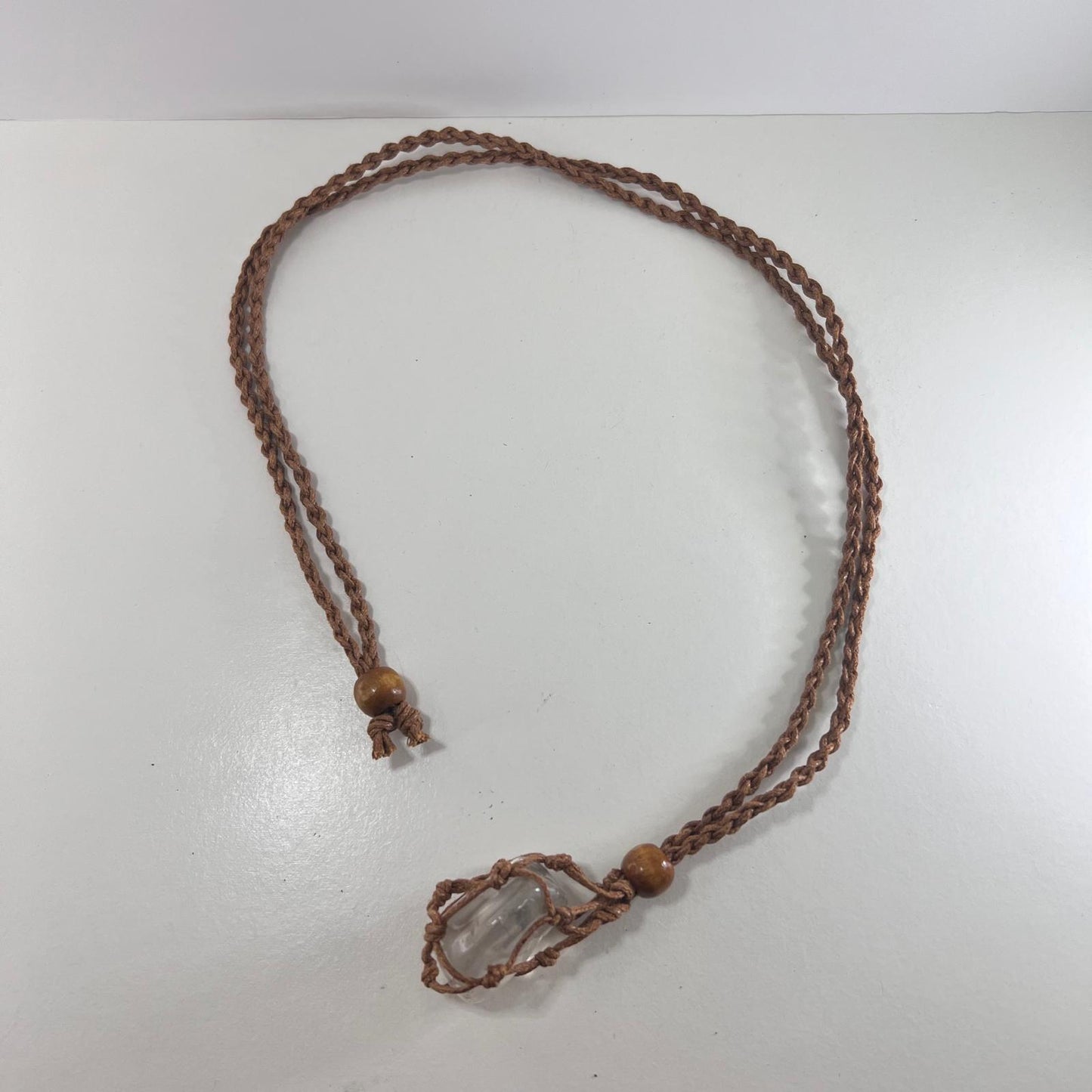 Collar - Cordón Macramé Marrón