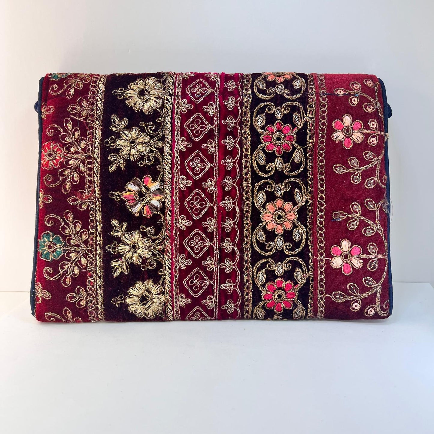 Bolso - Cartera Cenefas Granates