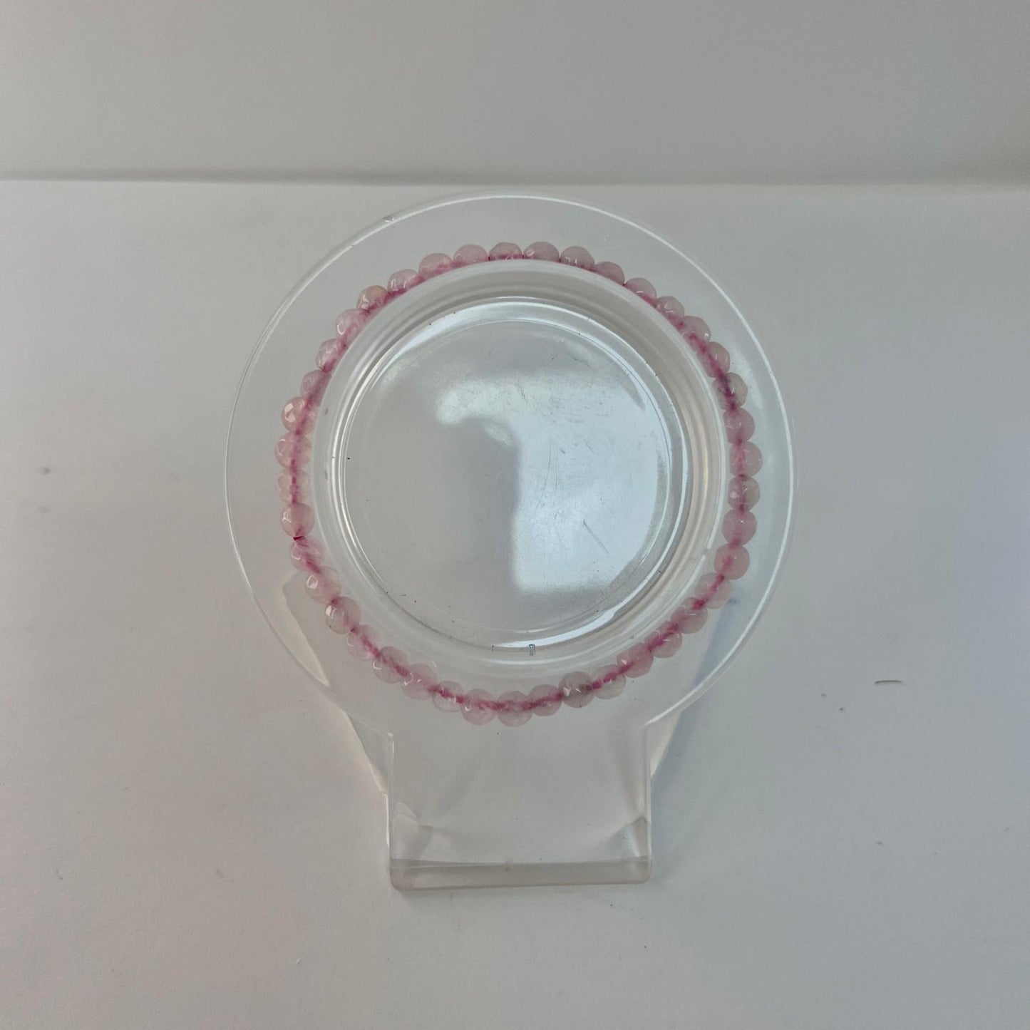 Pulsera - Facetada Cuarzo Rosa