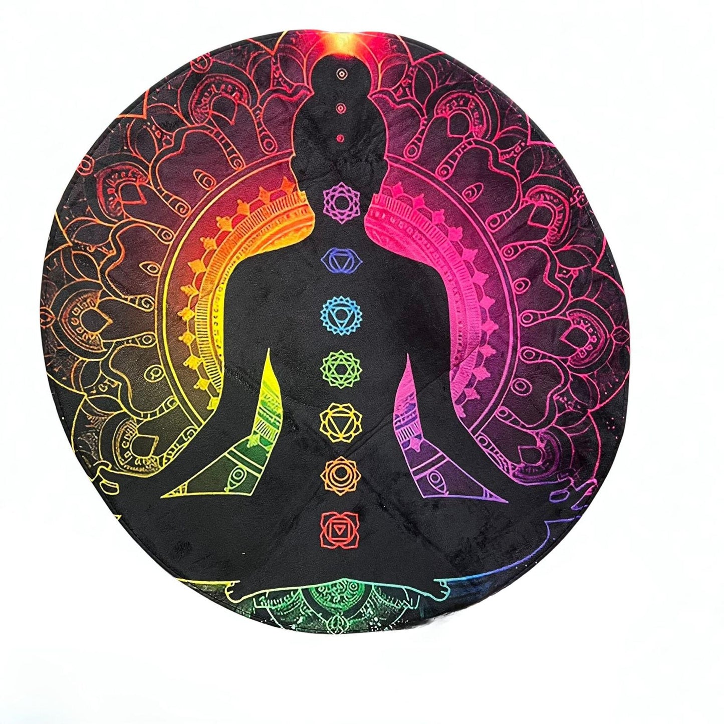 Decoración - Alfombra Meditación Chakras (100 cm)
