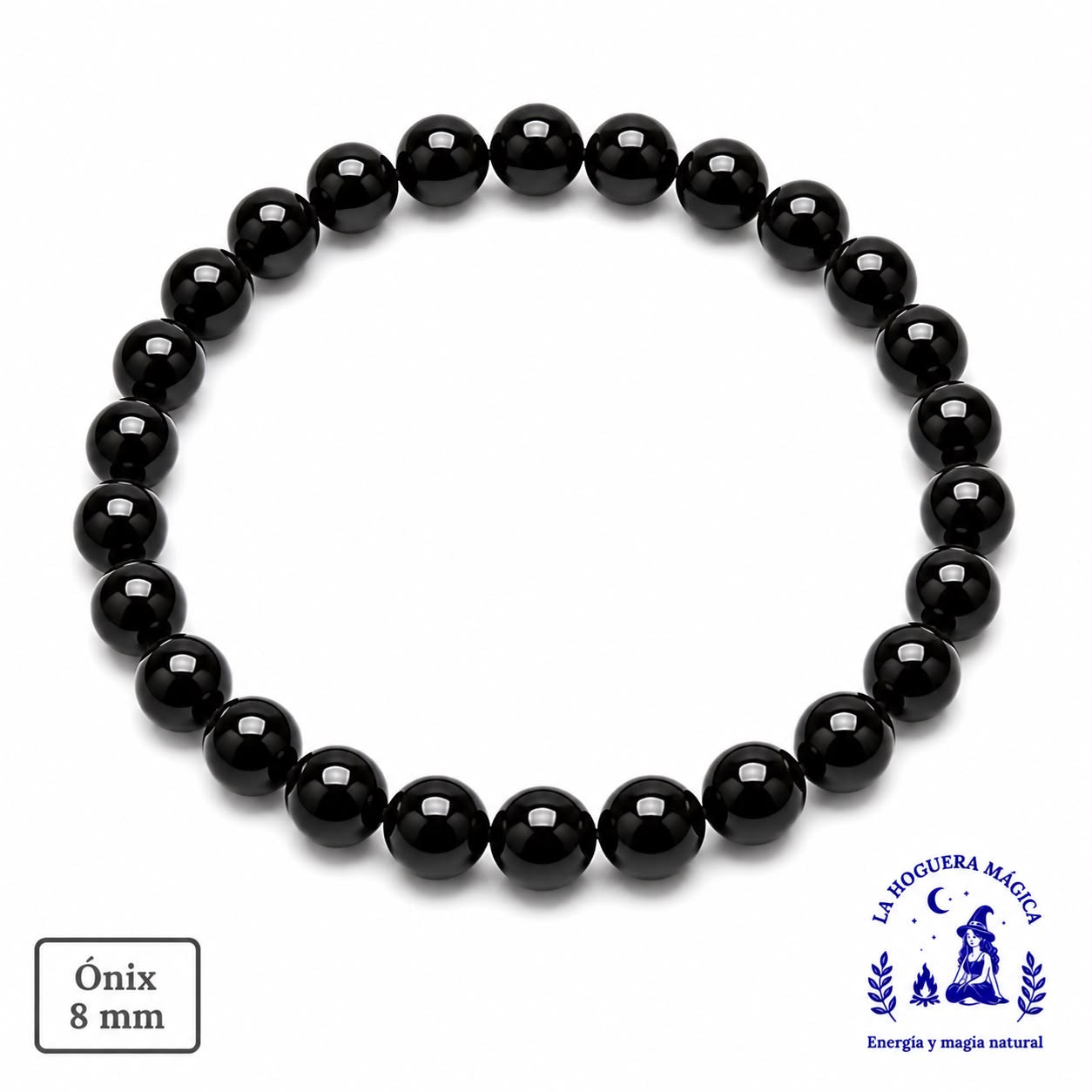 Pulsera - Onix Negro (6 mm)