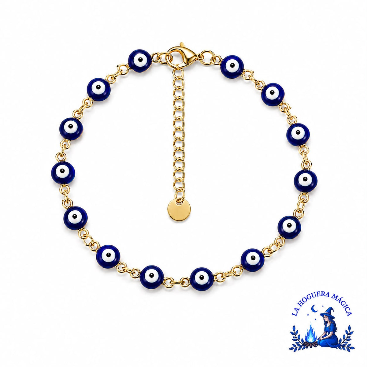Armband - Vergoldeter Edelstahl Türkische Augen