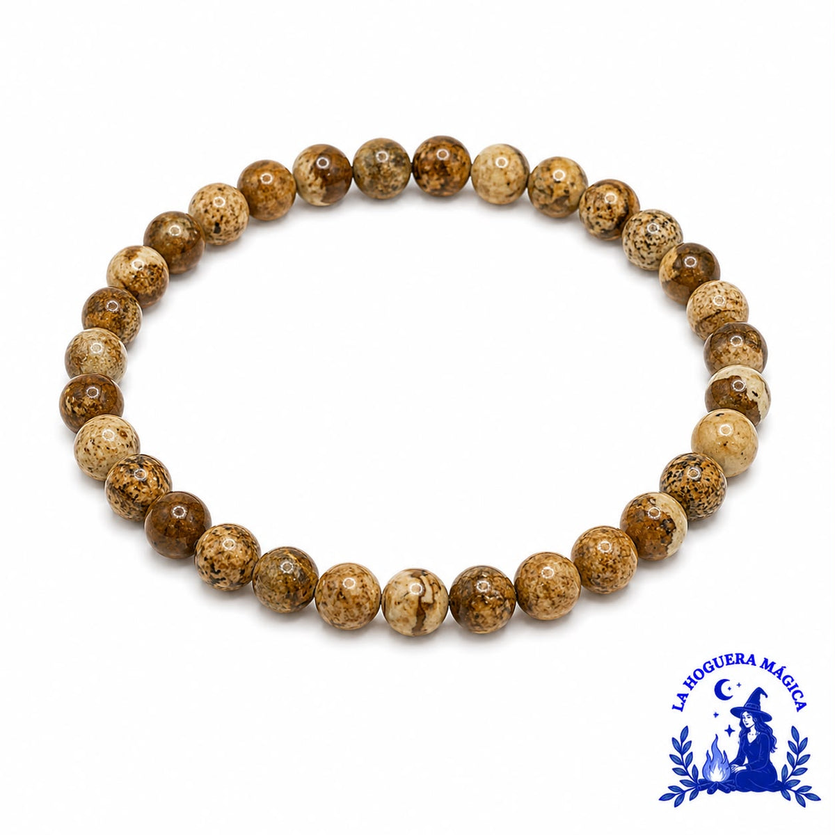 Armband – Holzjaspis (6 mm)