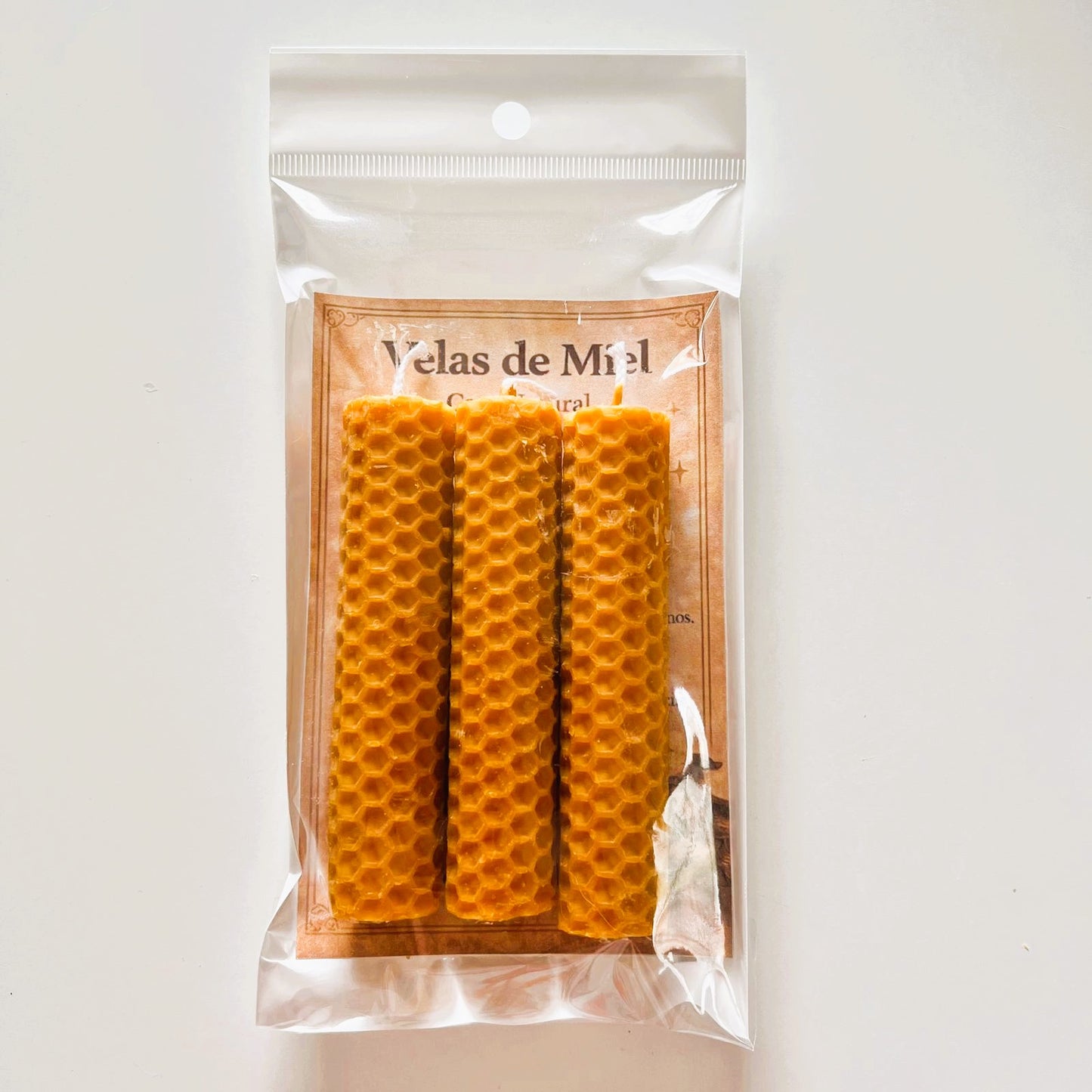 Vela - Miel 10 x 2 cm ( pack 3 unds.)