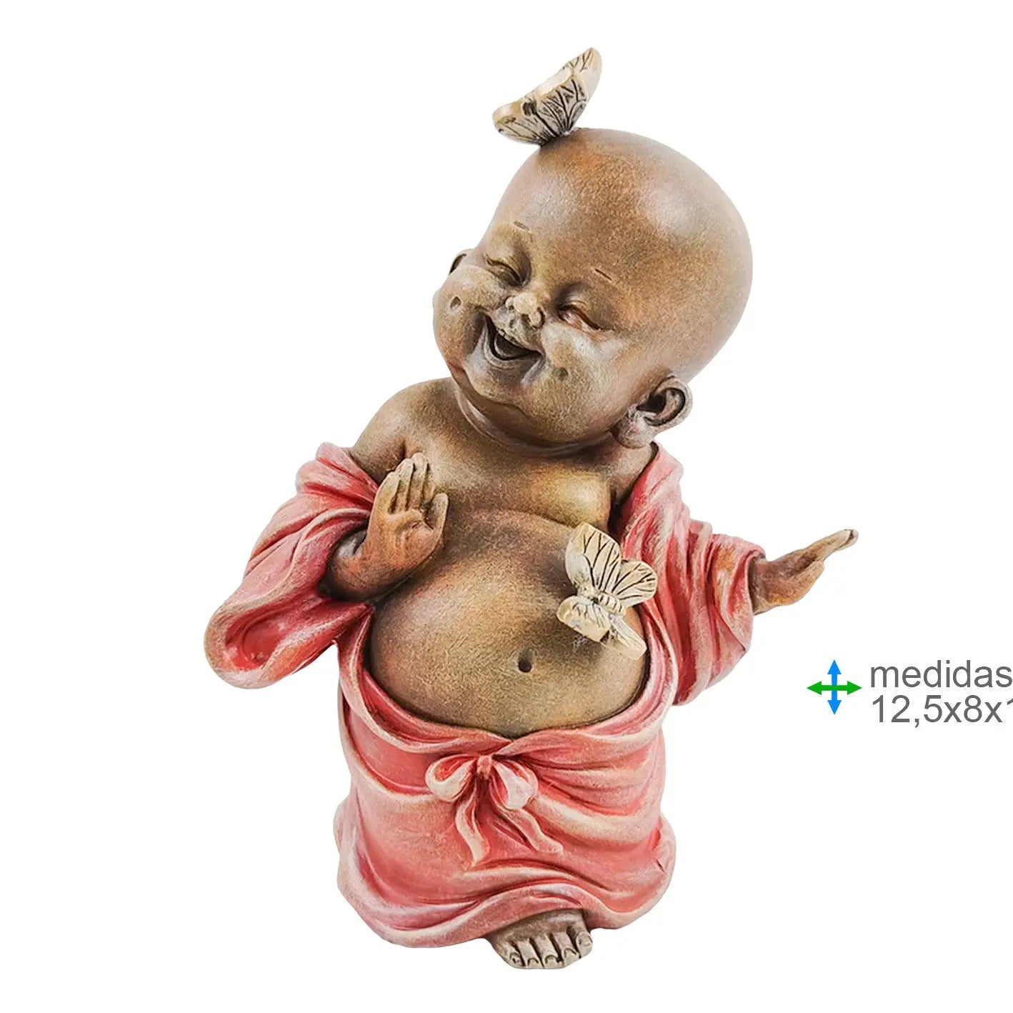 Figura - Buda Resina 12, 5 x 8 x 16, 5 cm