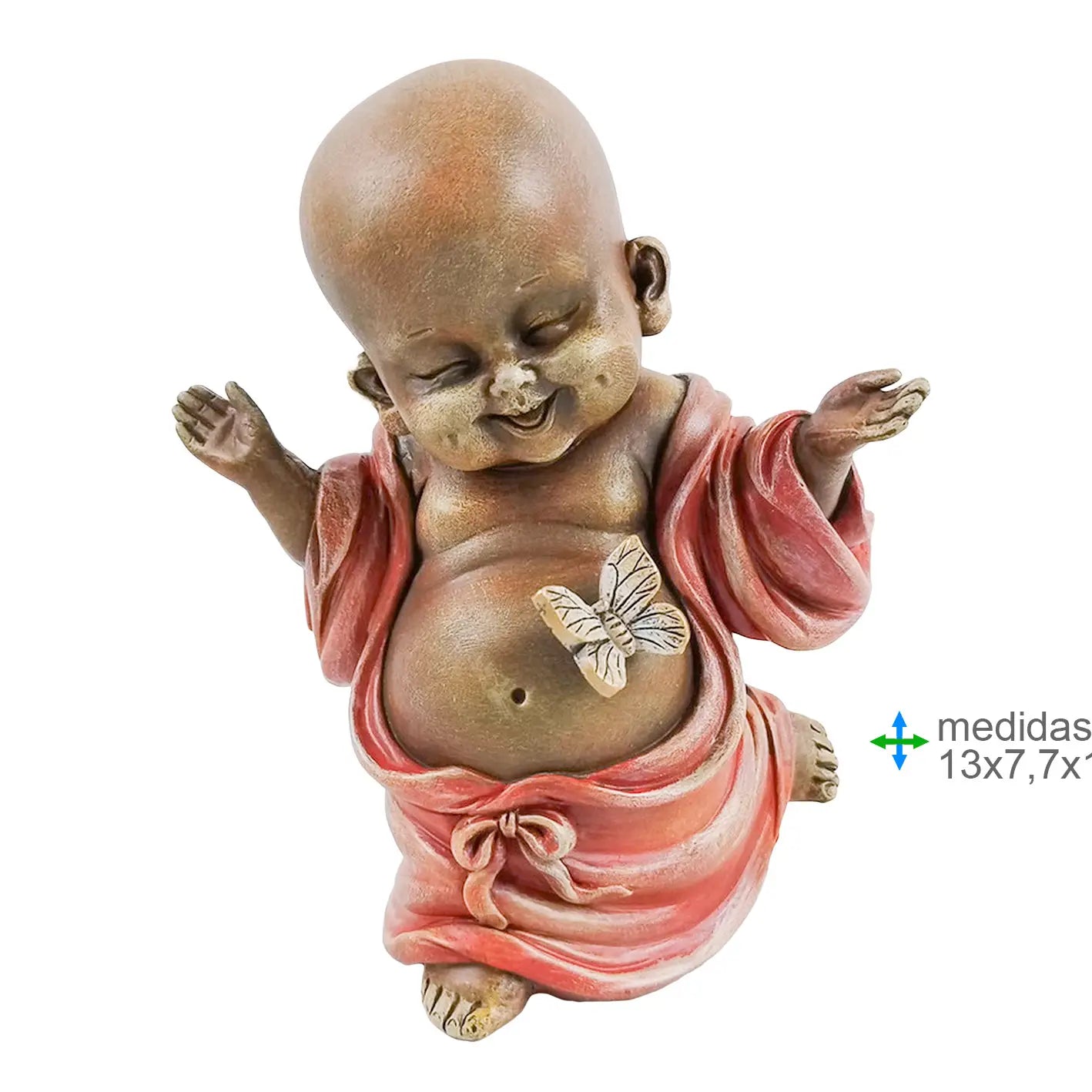 Figura - Buda Resina 13 x 7, 7 x 15, 3 cm