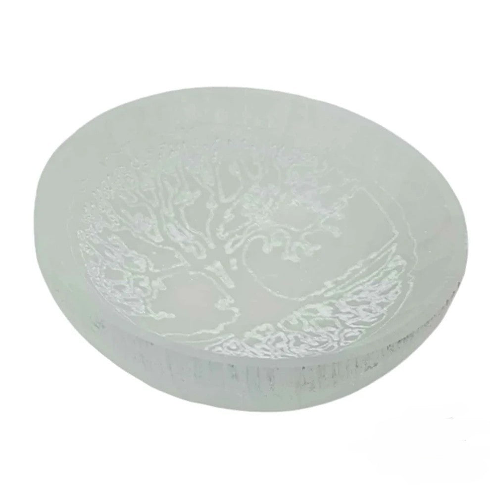 Selenita - Cuenco de Selenita del Árbol de la Vida