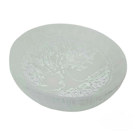 Selenita - Cuenco de Selenita del Árbol de la Vida