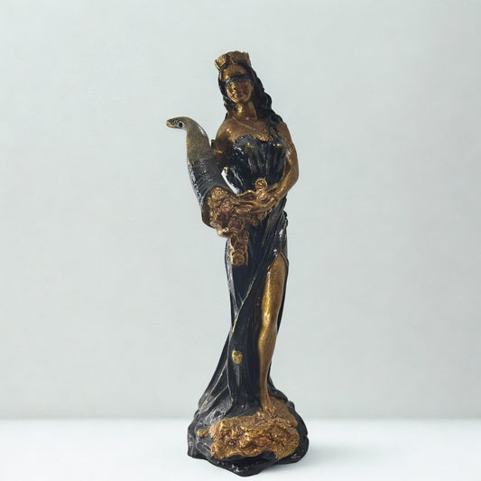 Figura - Diosa de la Fortuna con Detalles en Negro