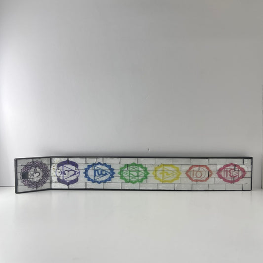 Portaincienso - 7 Chakras blanco