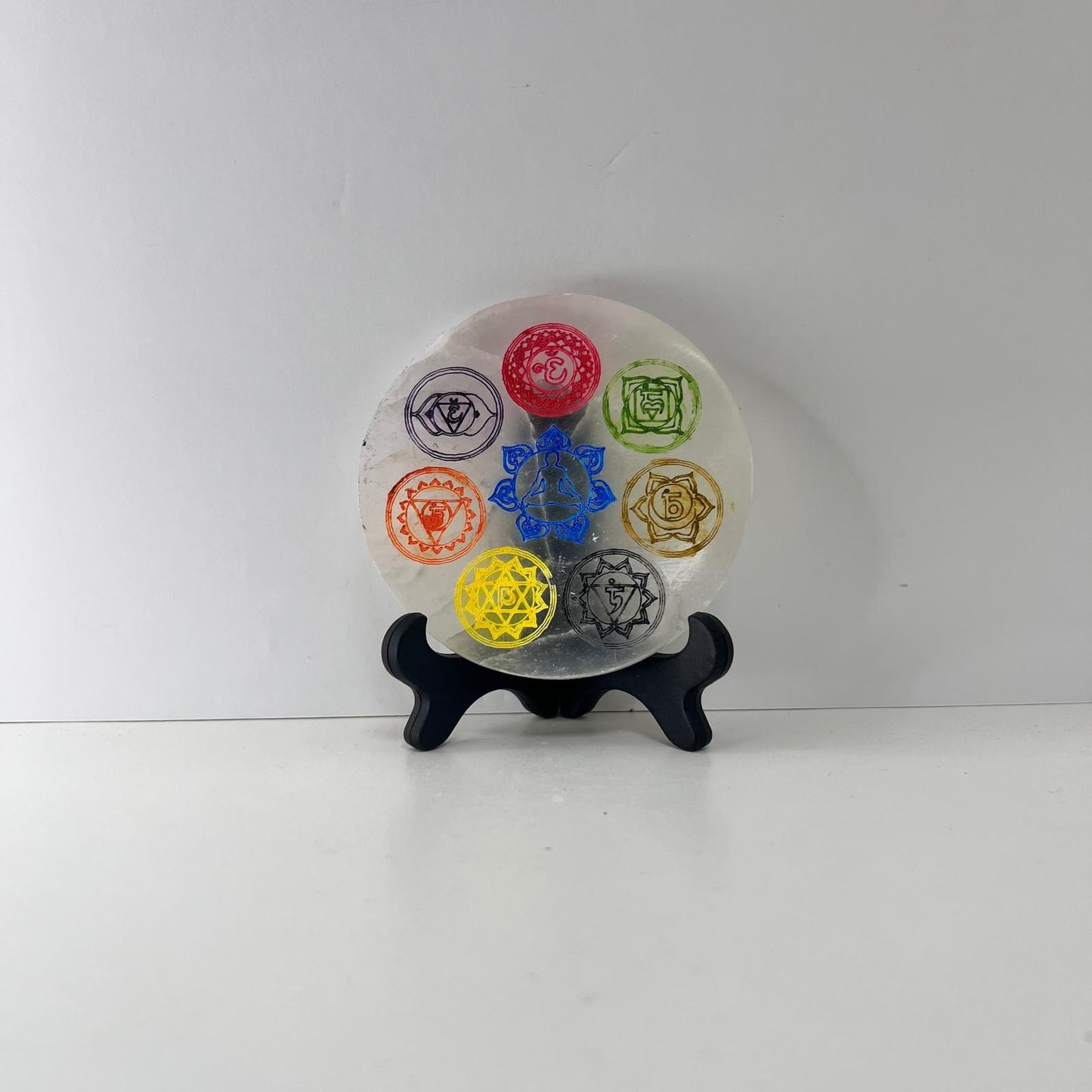 Selenita - Placa de Selenita de 7 Chakras