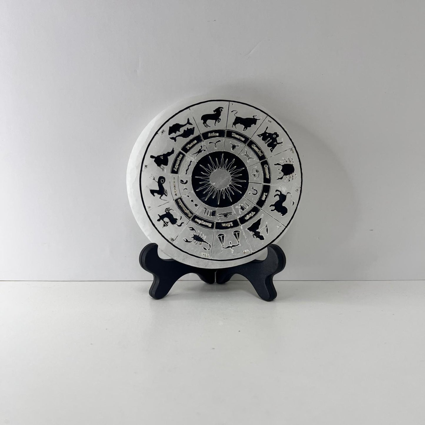 Selenita - Placa de Selenita de Signos Horóscopos