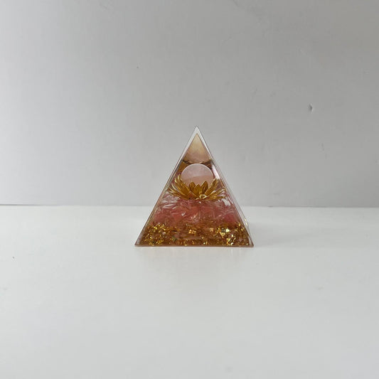 Orgonita - Cuarzo Rosa y Esfera Cuarzo Rosa