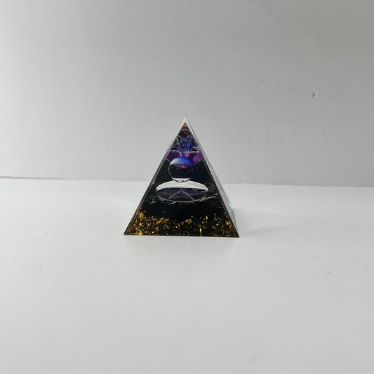 Orgonita - Turmalina con Esfera Cuarzo Cristal