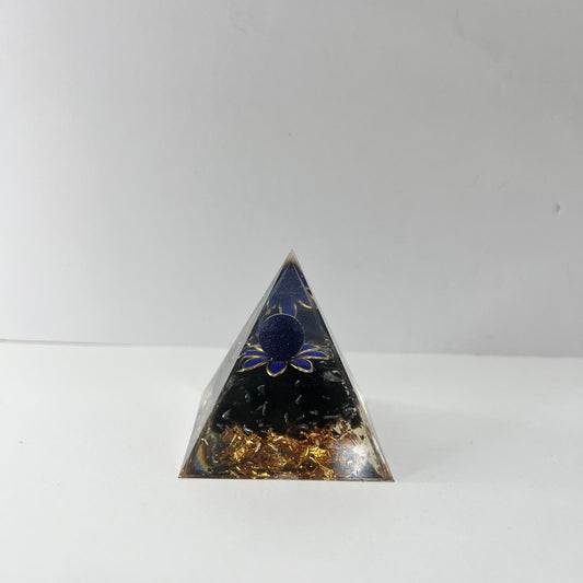 Orgonita - Obsidiana con Esfera Aventurina Azul