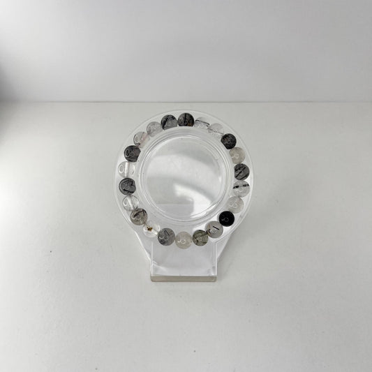 Pulsera - Cuarzo Turmalinado (8 mm)