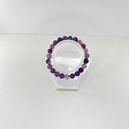 Pulsera - Fluorita Morada (8 mm)