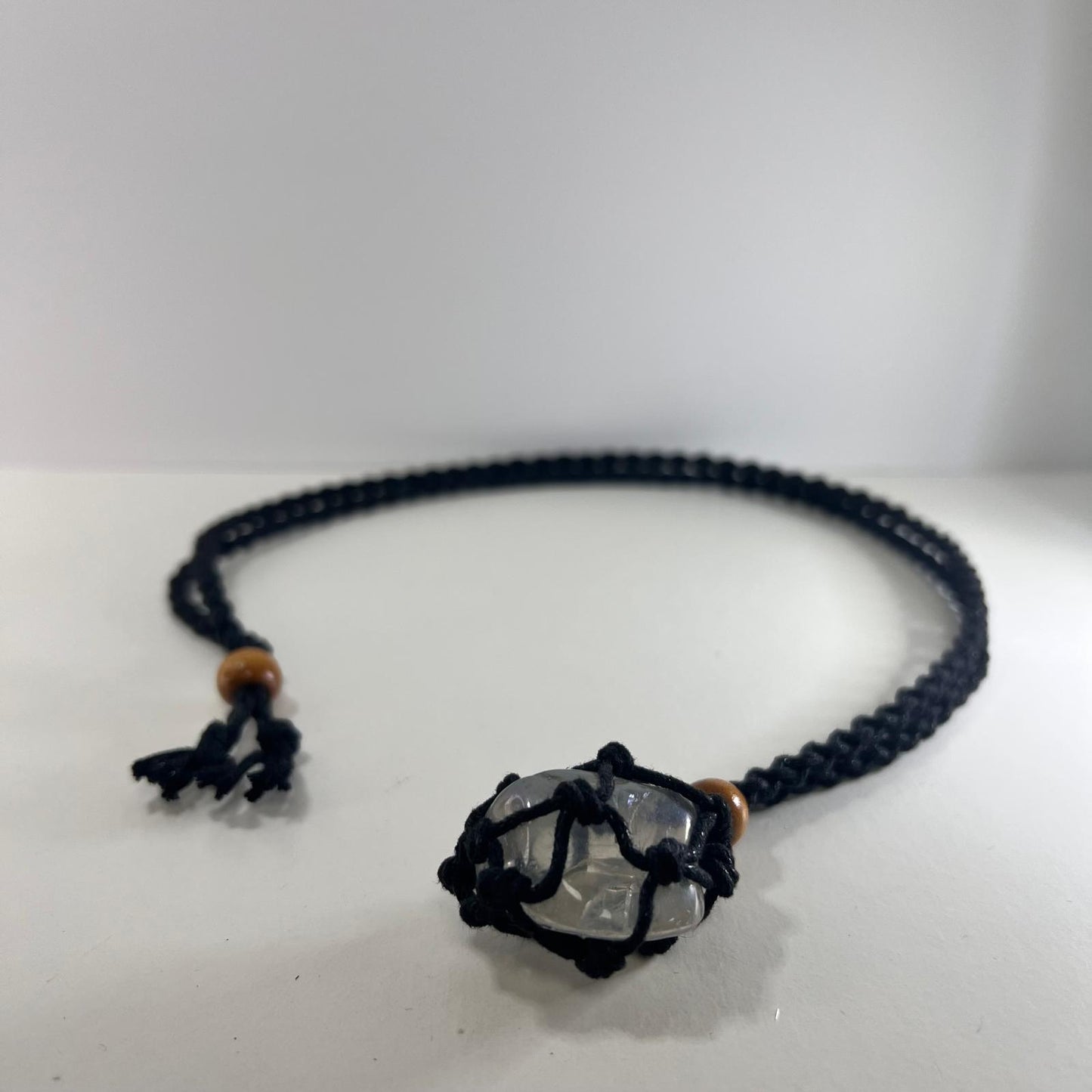 Collar - Cordón Macramé Negro