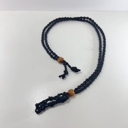 Collar - Cordón Macramé Negro