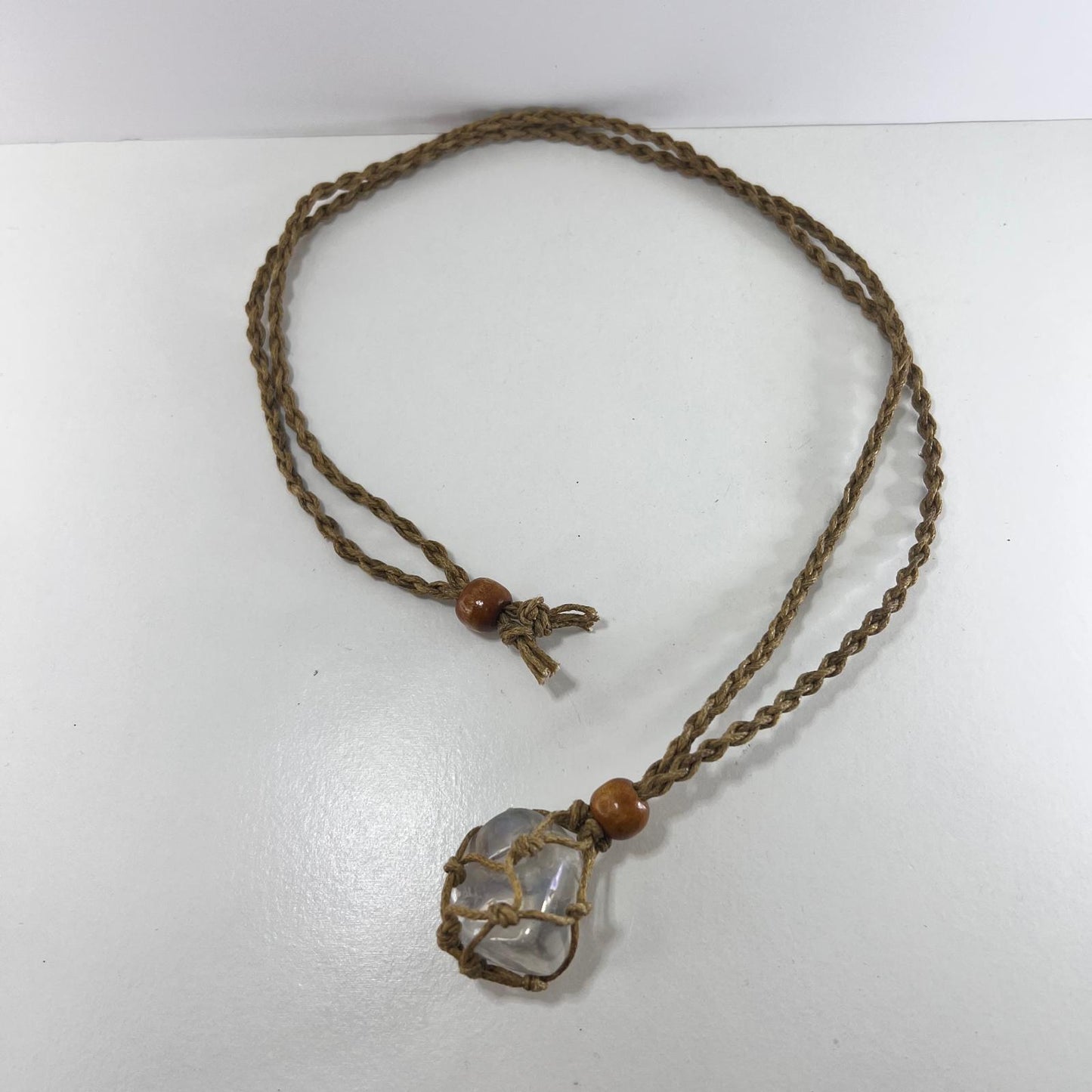 Collar - Cordón Macramé Camel