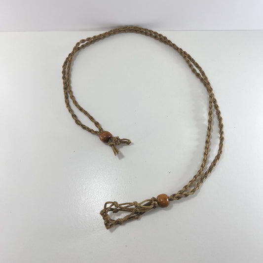 Collar - Cordón Macramé Camel