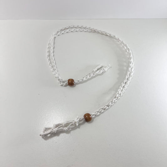 Collar - Cordón de Macramé Blanco