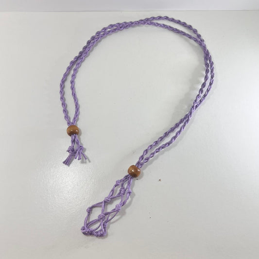 Collar - Cordón Macramé Lila