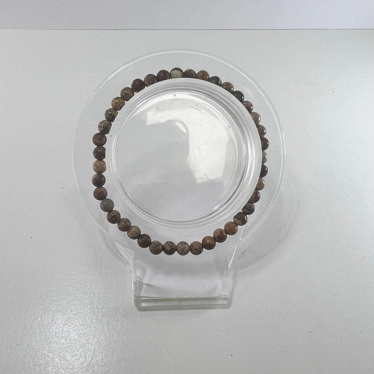Pulsera - Jaspe Madera (4 mm)