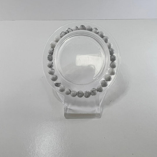 Pulsera - Howlite (4 mm)