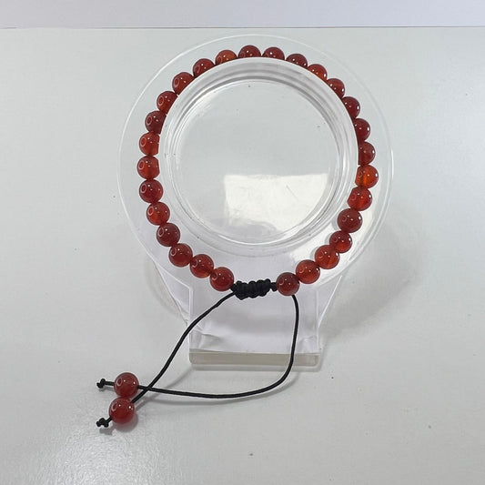 Pulsera - Cornalina (6 mm) Ajustable