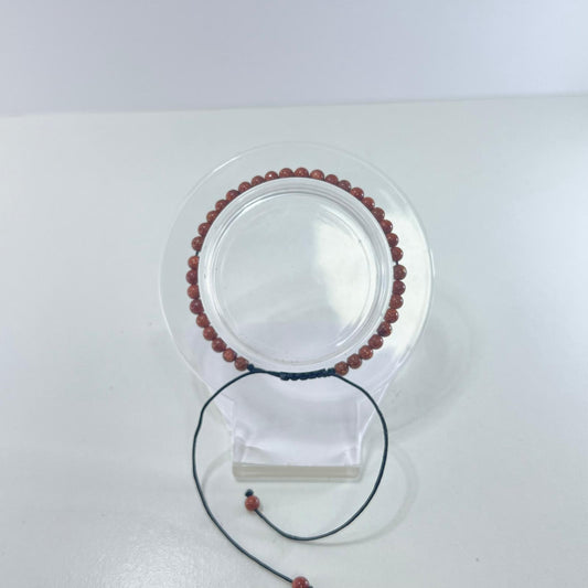 Pulsera - Aventurina Dorada (4 mm) Ajustable