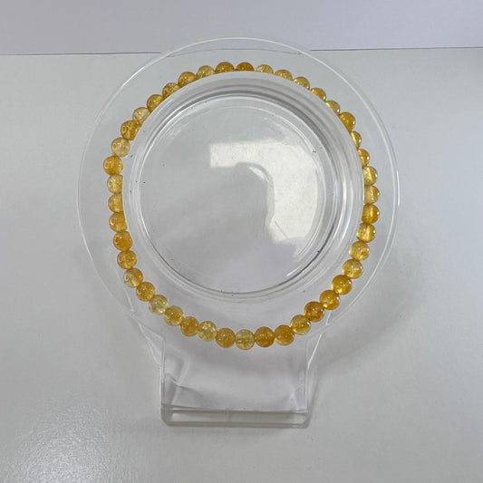 Pulsera - Citrino ( 4 mm )