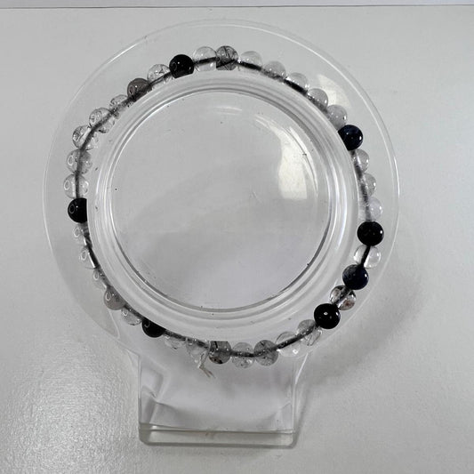 Pulsera - Cuarzo Turmalinado (4 mm)