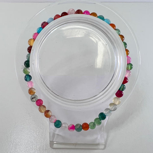 Pulsera - Ágata Multicolor (4 mm)