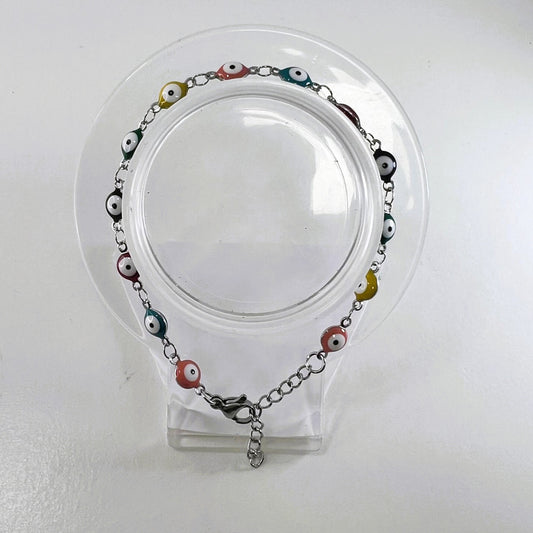Pulsera - Acero Ojos Turcos