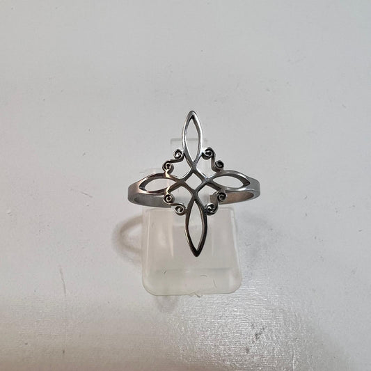 Anillo - Acero Nudo de Bruja
