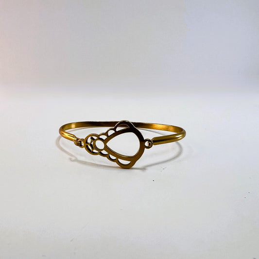 Pulsera - Brazalete Acero Dorado Virgen del Rocio