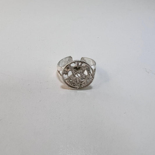 Plata - Anillo Ajustable Tetragramatón