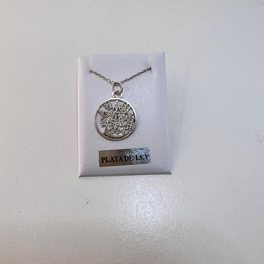 Plata - Collar Tetragramatón