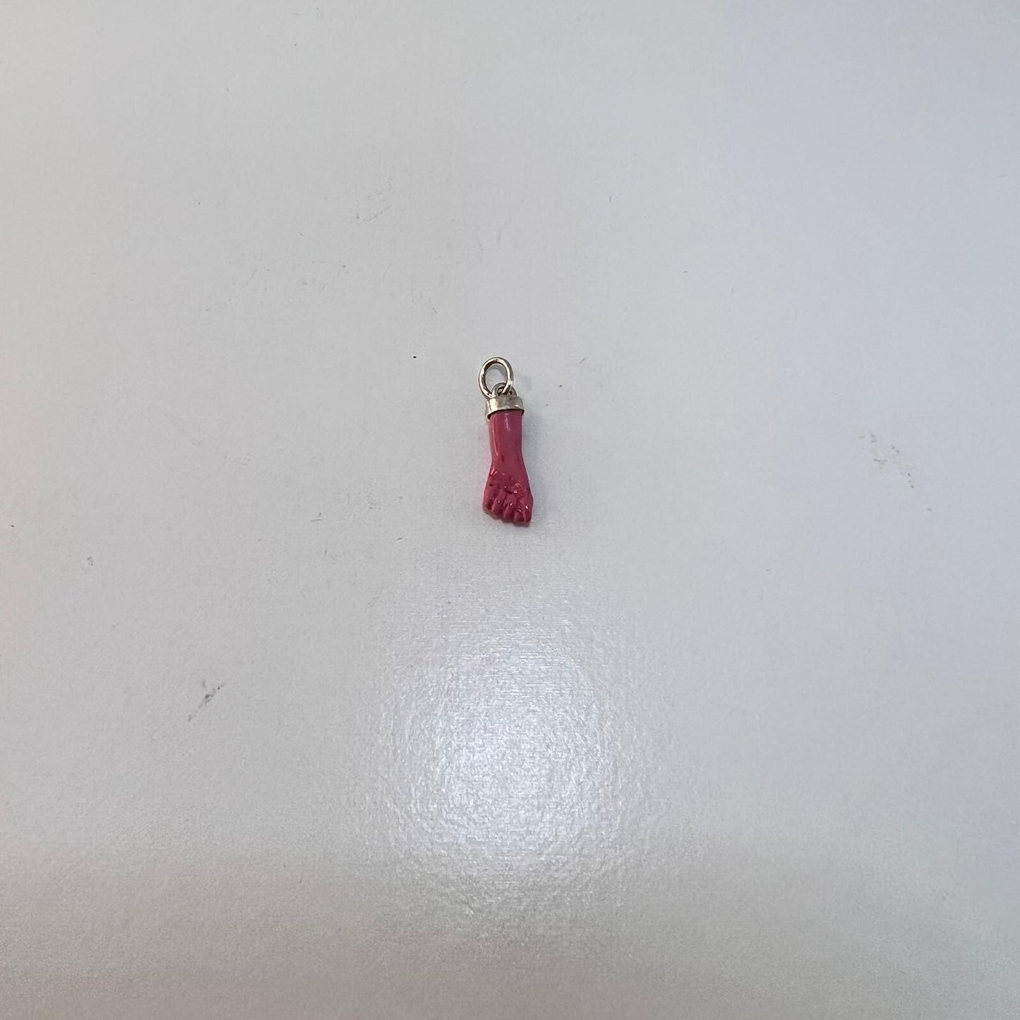 Plata - Colgante Puño Rosa