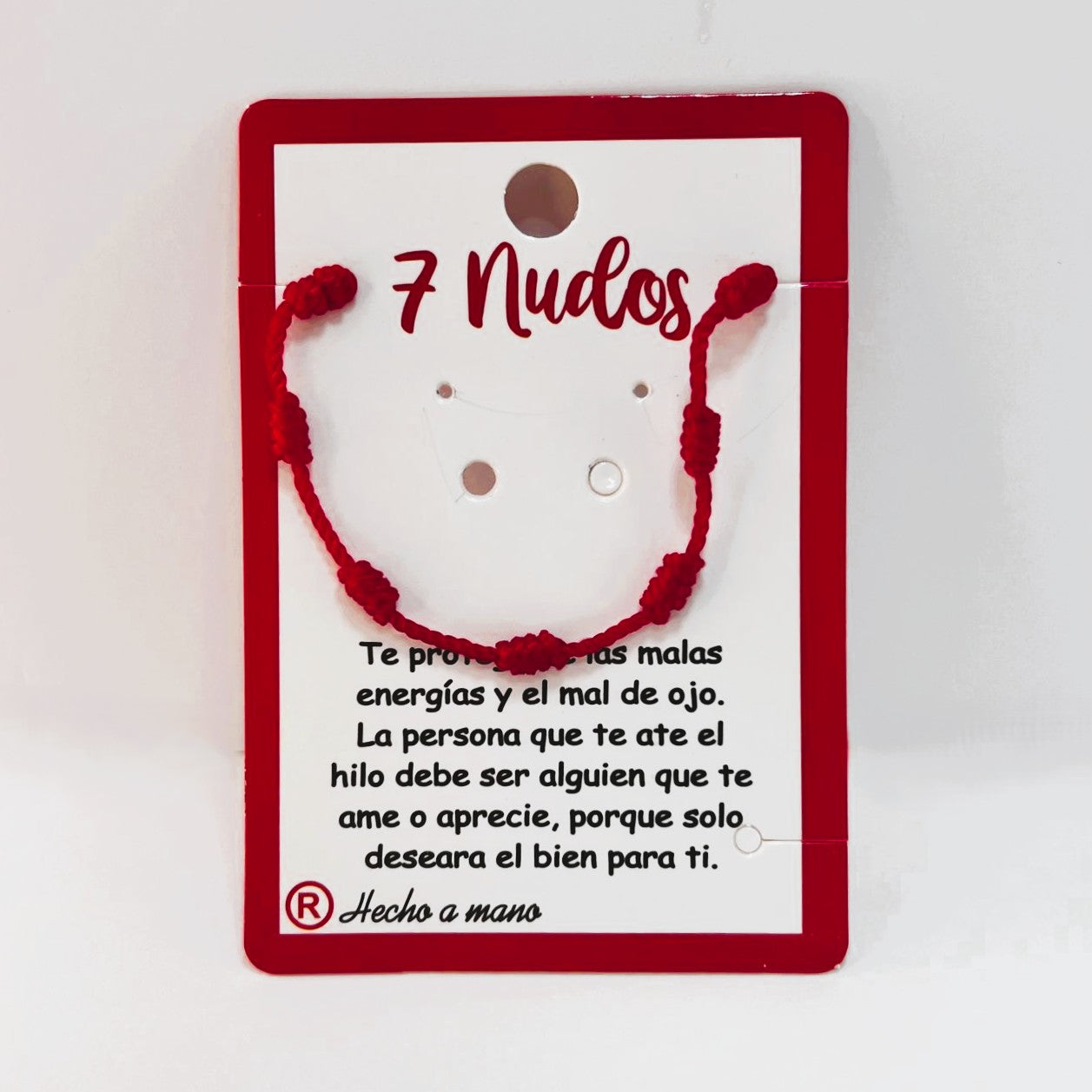 Pulsera - Roja 7 Nudos