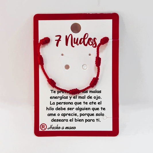Pulsera - Roja 7 Nudos