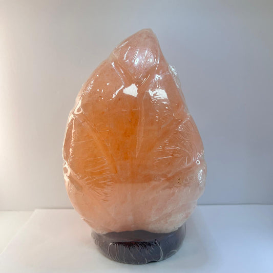Lámpara - Sal Himalaya Hoja Grande