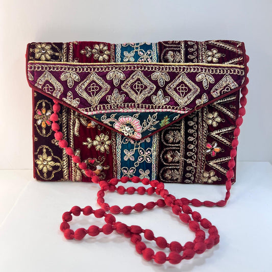 Bolso - Cartera Cenefas Verdes