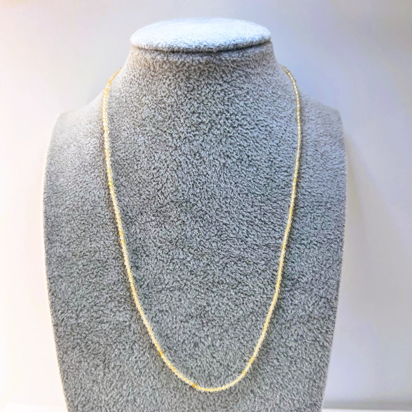 Collar - Choker Cuarzo Limón