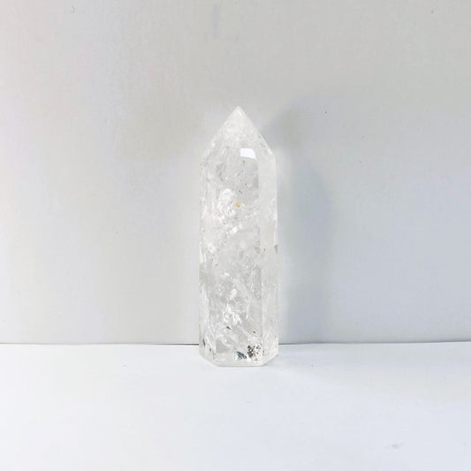 Piedra - Punta Cuarzo Blanco Craquelado