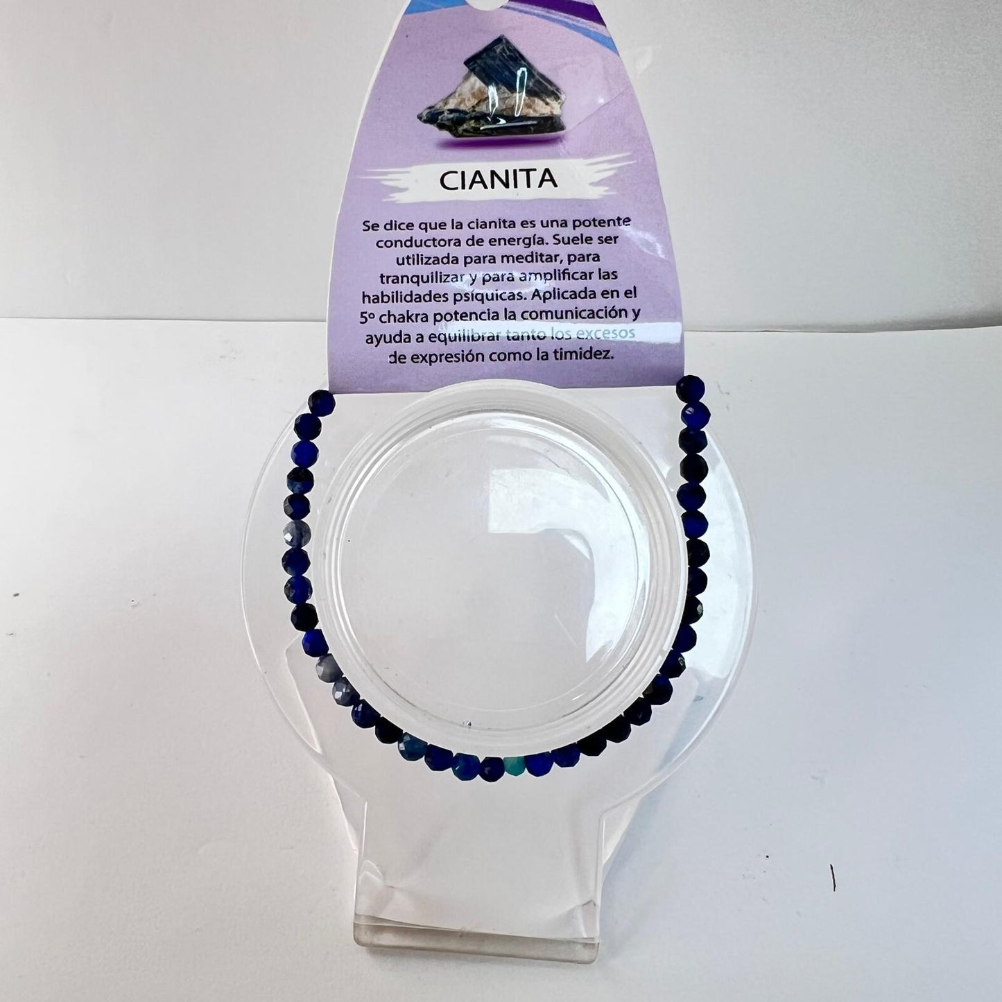 Pulsera - Facetada Cianita Azul