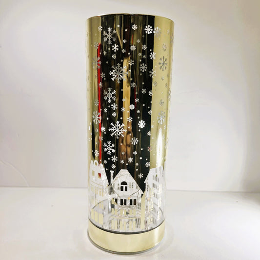Navidad - Lámpara Ciudad Navideña Dorada